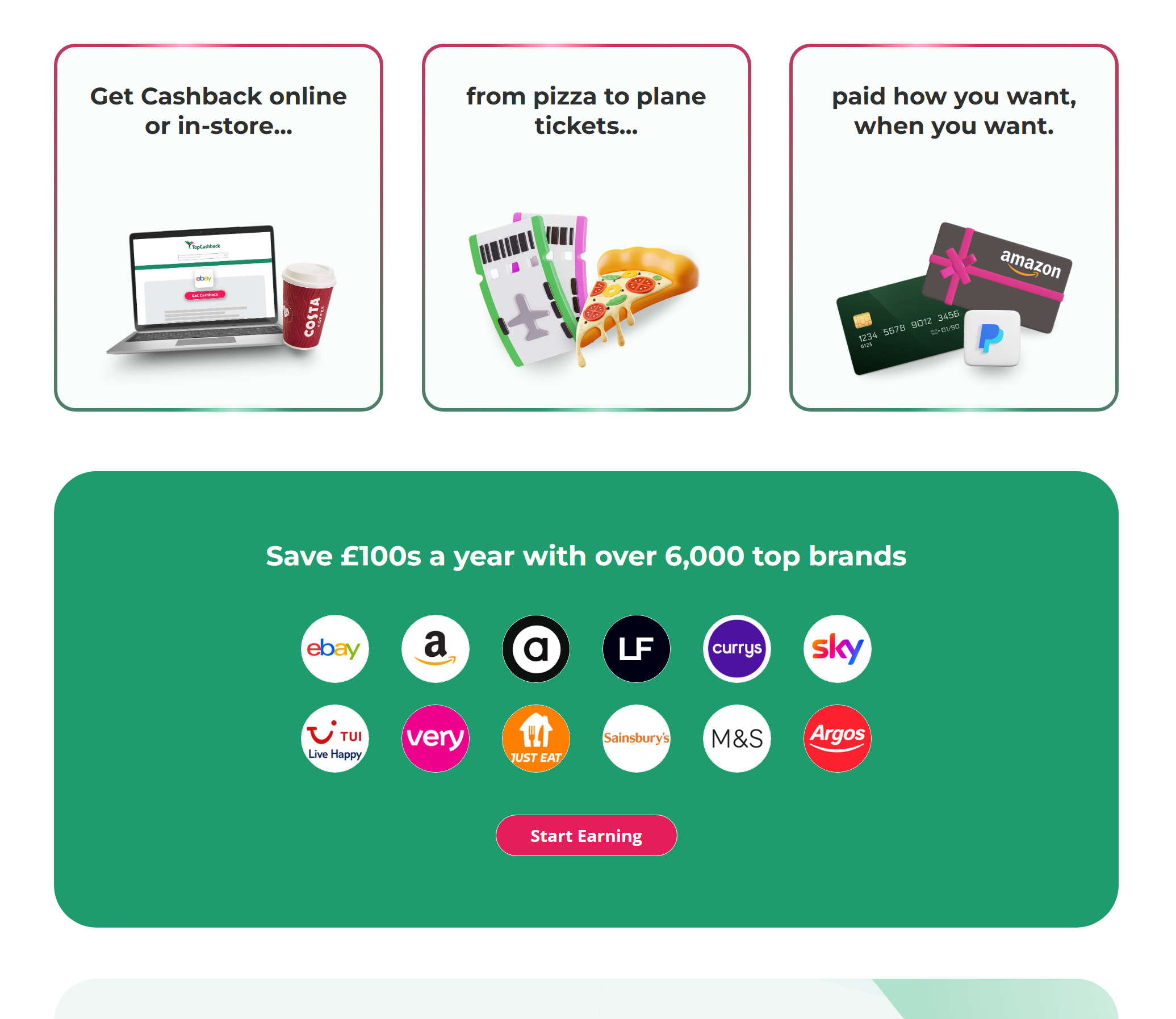 Example of how the redesigned page looks