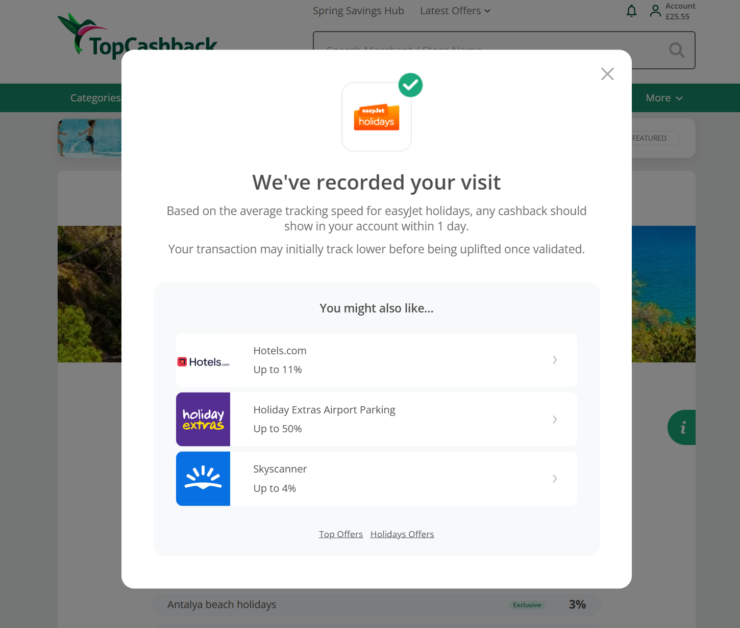 The new TopCashback brand pages