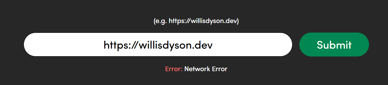 Backend disconnected